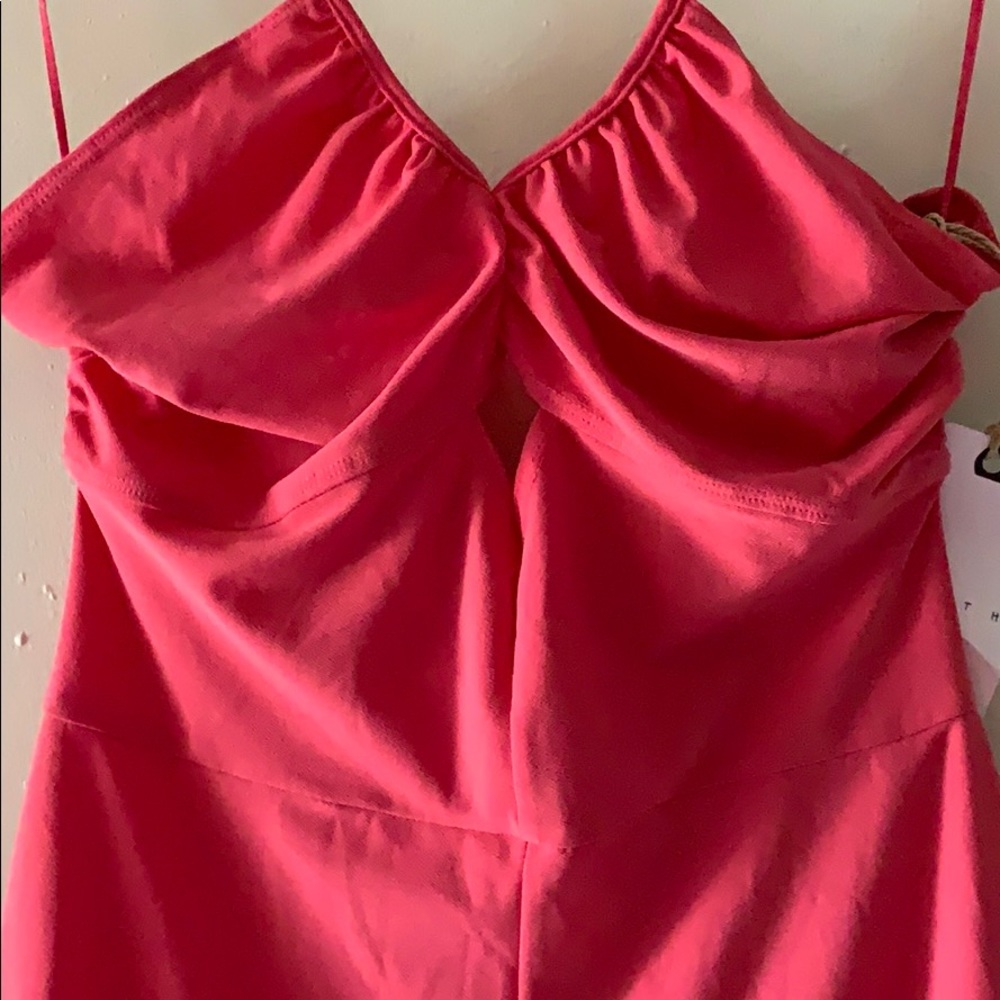 🌼SELING IN BUNDLE ONLY🌼Leith Pink Halter Romper Shorts - Picture 4 of 7